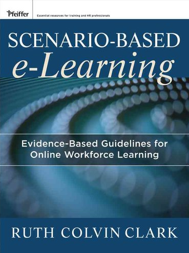 image of dr. ruth colvin clark's book on scenario-based learning
