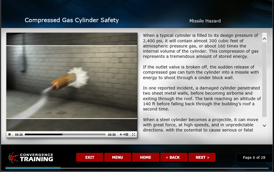 Online Compressed Gas Cylinder Safety eLearning Course Image