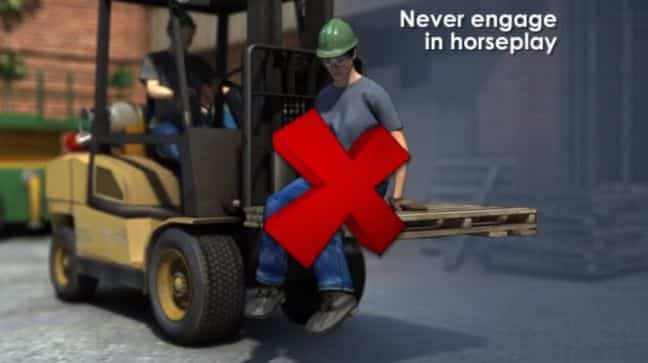 Forklift Don't Carry People Image