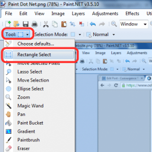 Selection Tool in Paint Dot Net
