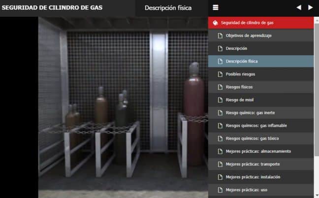 Online Safety Training Spanish Language Menu Image 