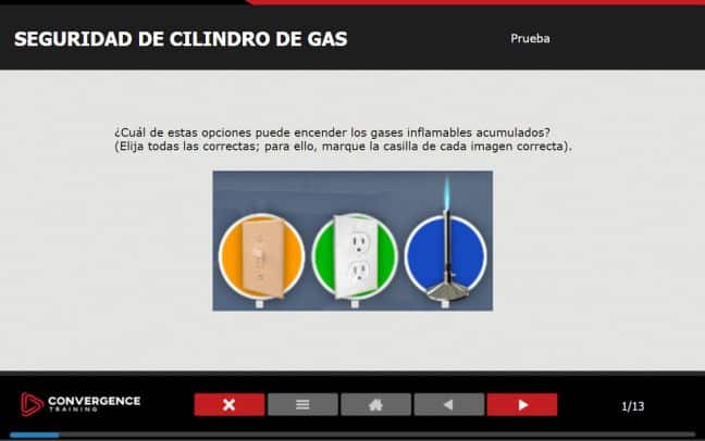 Online Safety Training Spanish Language Test Question 