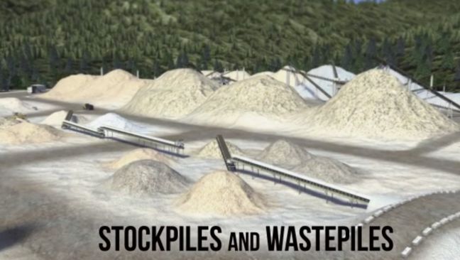 Surface Mining Stockpile and Wastepile Image