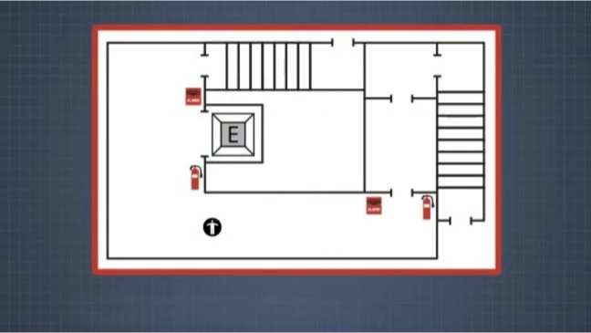 Fire Extinguisher Inspection Placement Diagram