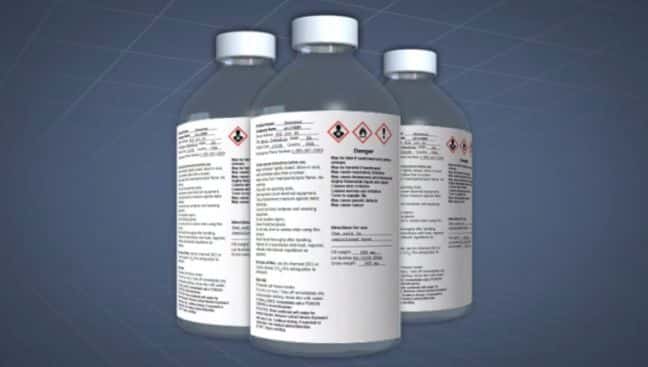 HazCom GHS Chemical Labels Image