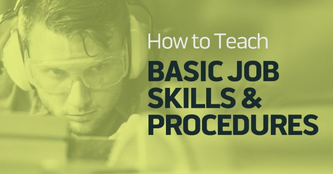 Teaching Workers Basic Job Skills and Procedures Image