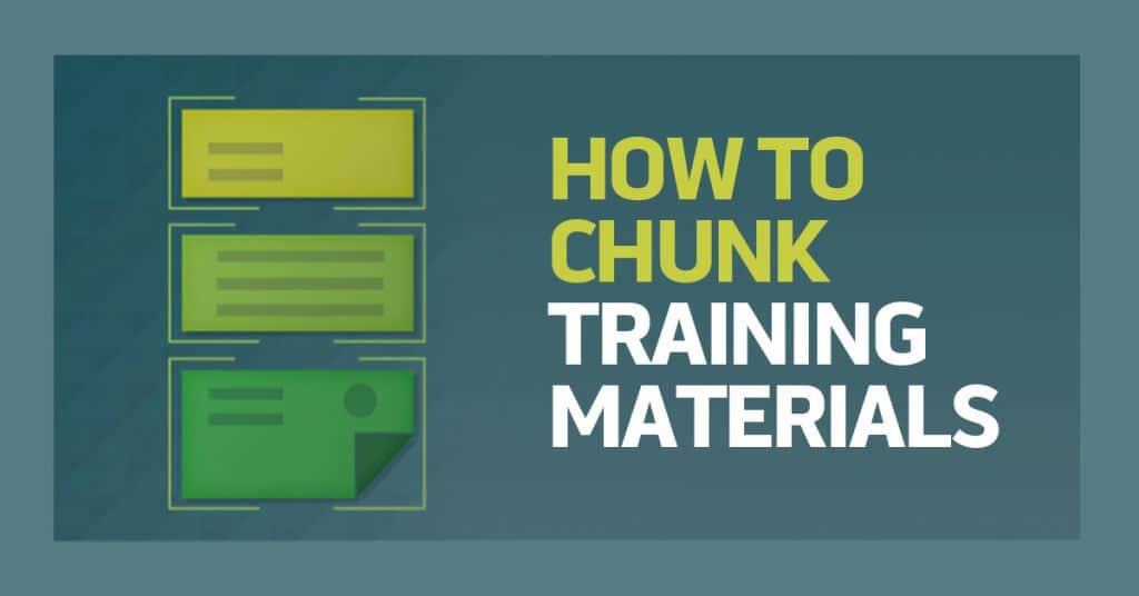 How to Chunk Training Materials Image