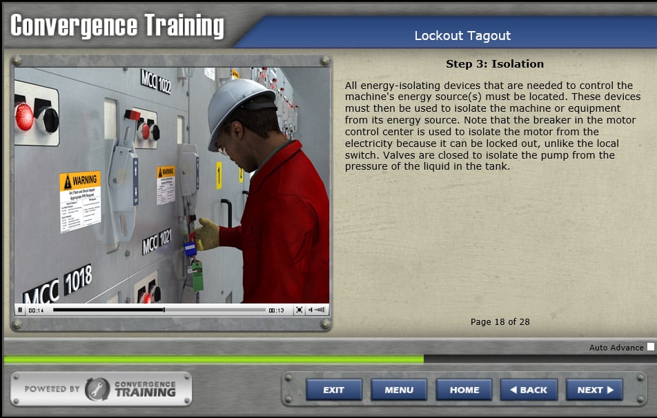 lockout tagout online training course image 