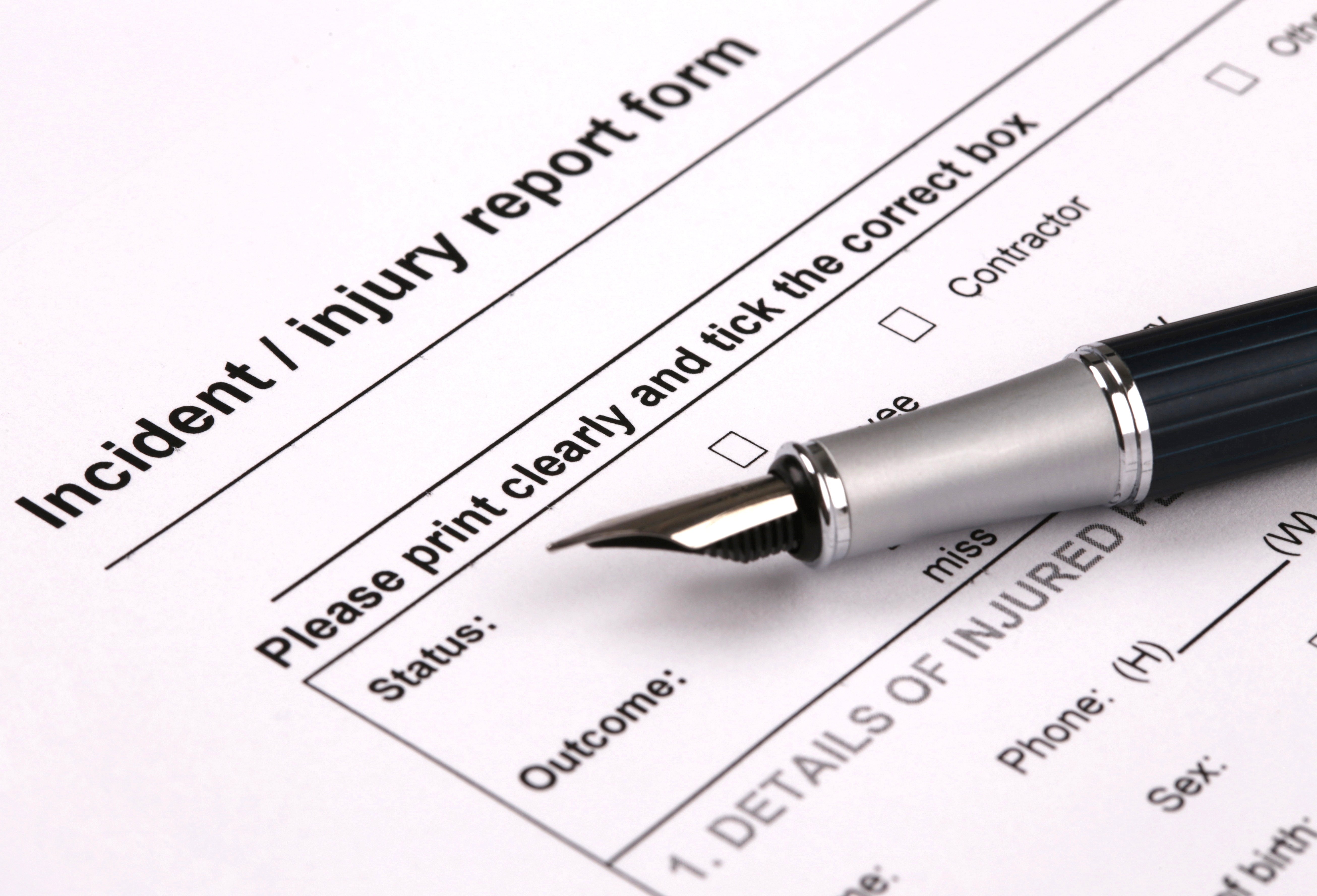 Incident reporting form