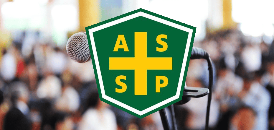 ASSP logo over a microphone