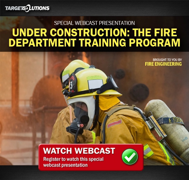  /></noscript></a></td>
</tr>
<tr>
<td><em><strong>TargetSolutions sponsored a special webcast presentation on Nov. 4 that delivered valuable insight for fire department leaders on how to build and maintain training systems.</strong></em></td>
</tr>
</tbody>
</table></div>
<div>It is critical for fire departments to evaluate their training programs on an ongoing basis. That point was driven home by Des Plaines (Ill.) Fire Department’s Division Chief Forest Reeder on Nov. 4 during a special webcast presentation, “Under Construction: The Fire Department Training Program.”</div>
<div></div>
<div>“Training programs always have to be a work in progress,” Reeder said during the <a href=