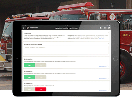 Fire services online training tracking
