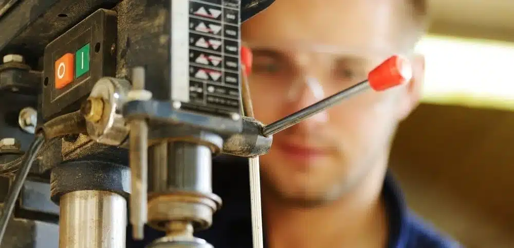 Job Safety Analysis example for an operator using an industrial drill press