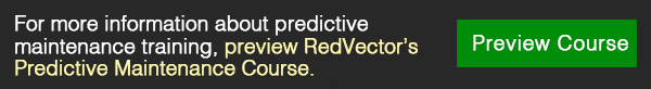 RedVector’s Predictive Maintenance Course.