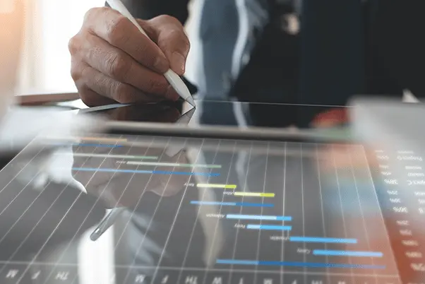 employee taking project management complete online training