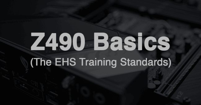 Z490 EHS Training Standard Basics Image
