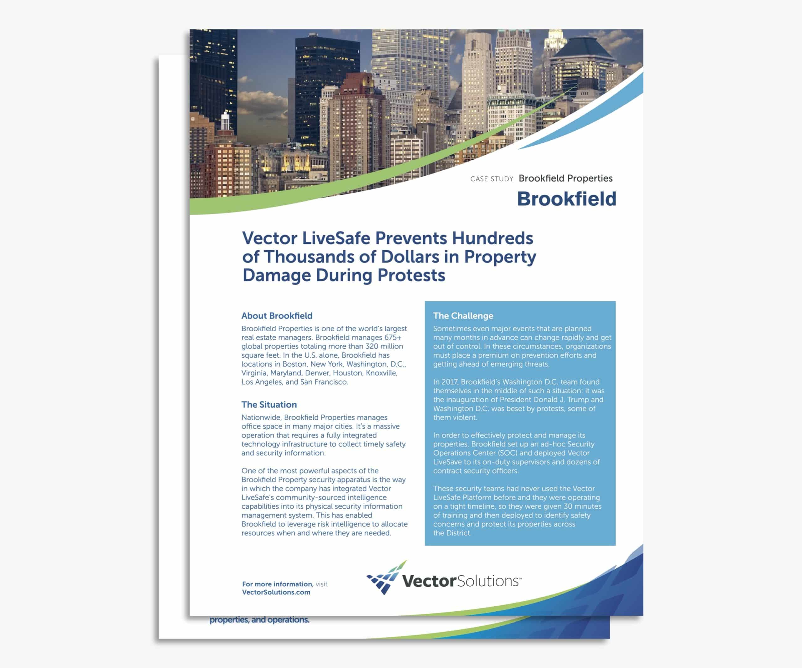 Brookfield Properties Case Study: Preventing Costly Property Damage During Protests