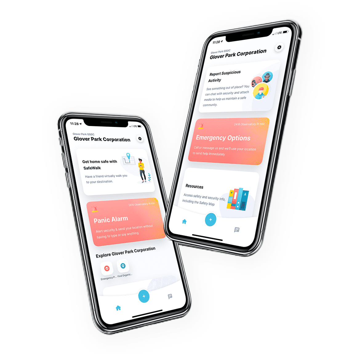Two LiveSafe-mobile Transparent Background