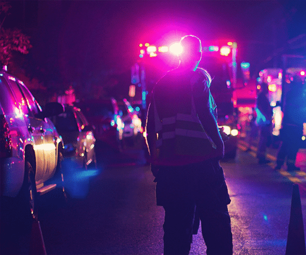 First Responders at night
