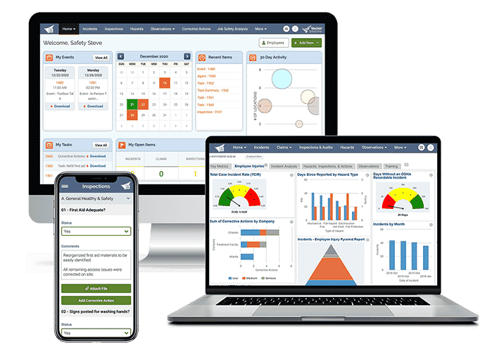 Vector Solutions safety dashboard