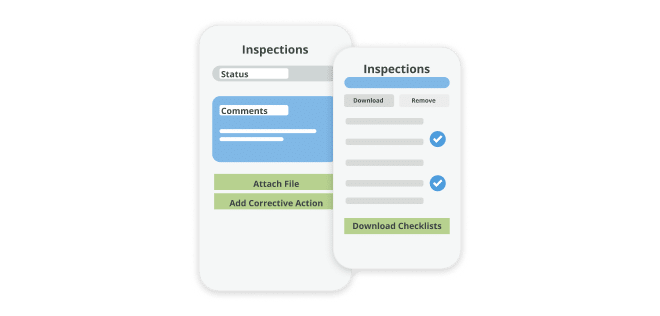 Example of mobile inspections app