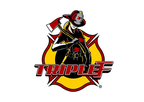 Triple F logo. Triple F was founded to empower female firefighters.
