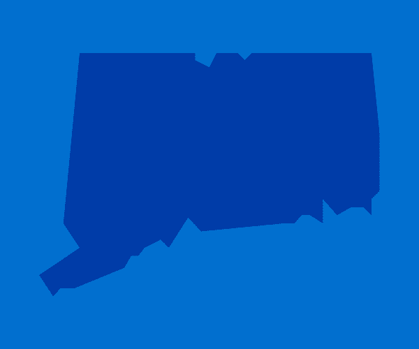 Connecticut state outline