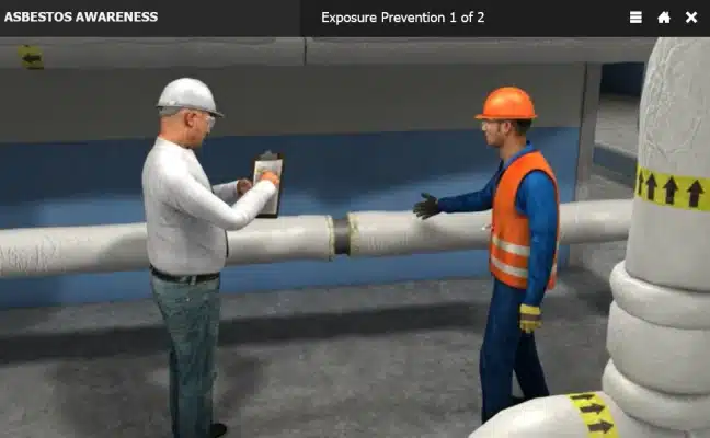 Asbestos awareness course video screenshot