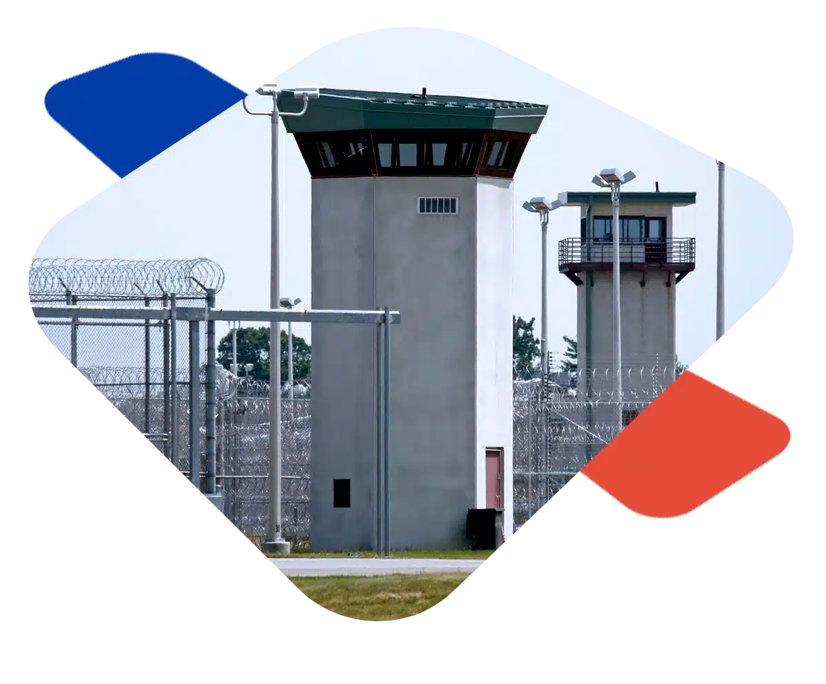 Exterior of a prison