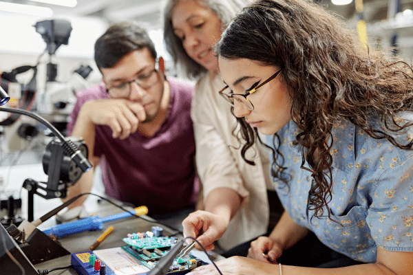 CTE Students in a classroom
