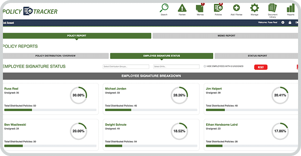 Policy Tracker Examples Comprehensive Policy Management Software for Law Enforcement