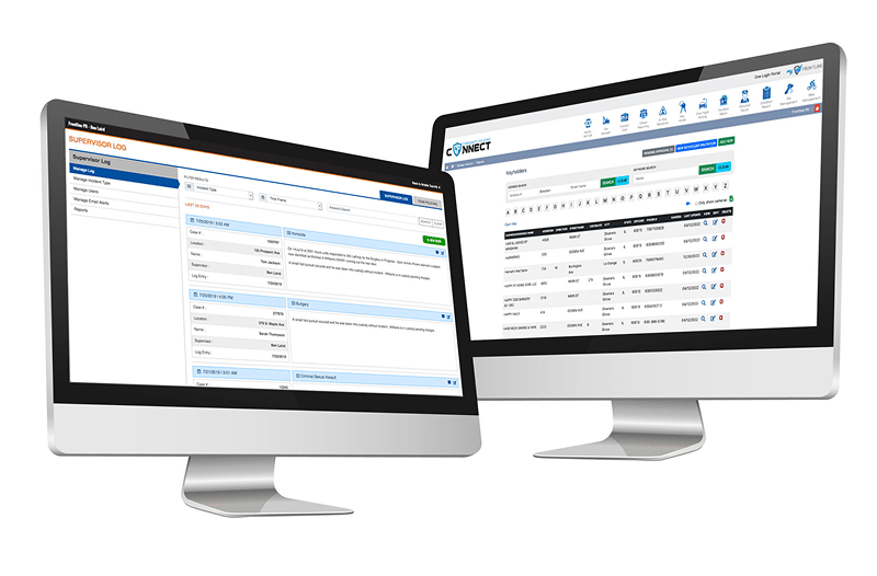 An image featuring Community Policing Connect, a law enforcement community engagement software.