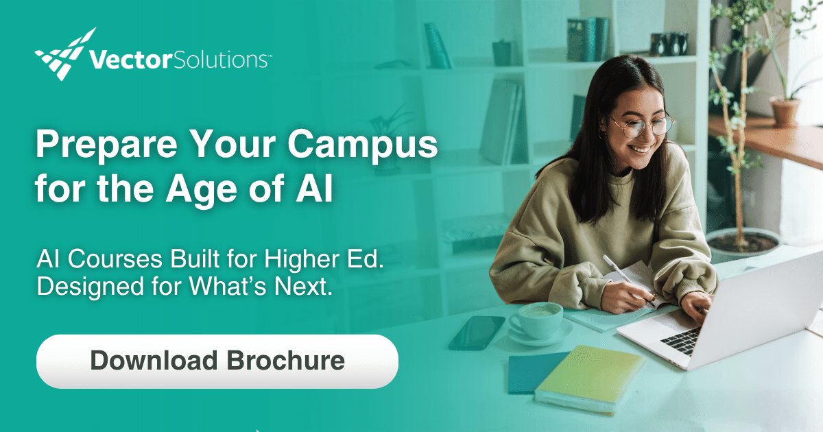 Higher Education AI Training Courses Brochure | Vector Solutions